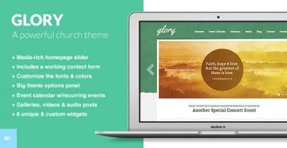 ThemeForest wordpress企业主题 - Glory