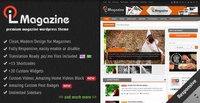 Wordpress cms主题 - LioMagazine