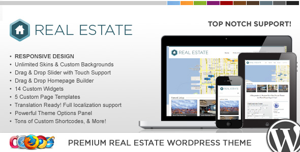 Wordpress房地产主题 - WP Pro Real Estate 3