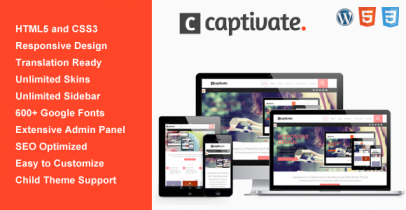 Wordpress响应式布局主题 - Captivate
