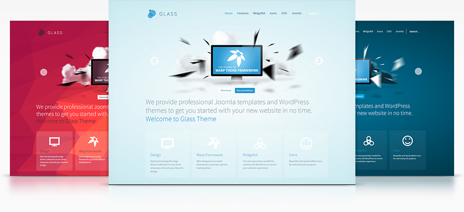 Yootheme wordpress主题 - Glass