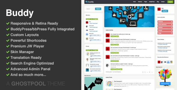 BuddyPress社区主题 - Buddy