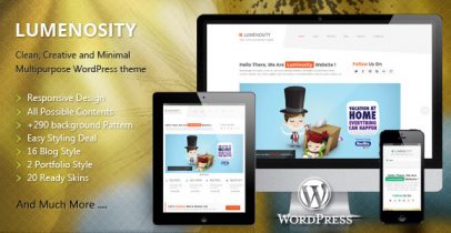 Lumenosity Themeforest WordPress企业主题