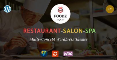 Foodz 餐厅SPA美发沙龙行业WordPress主题