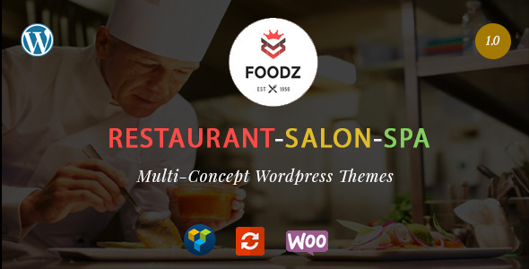 Foodz 酒店餐饮SPA美发行业WordPress主题