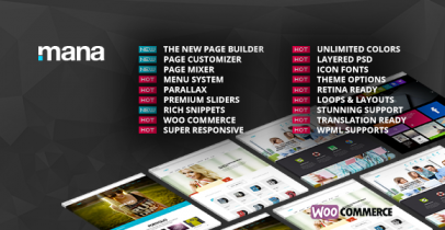 Mana 多功能响应式wordpress企业主题