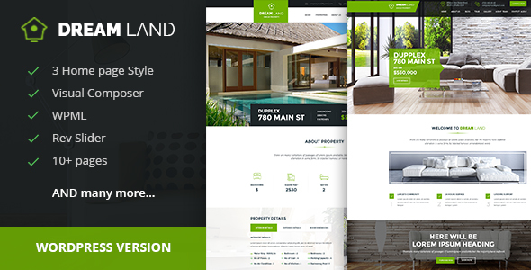 DREAM LAND wordpress地产物业企业主题