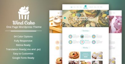 WindCake 单页面wordpress主题