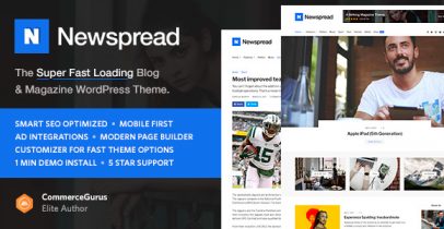 Newspread WordPress博客、杂志、新闻主题