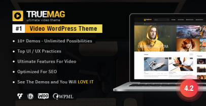 True Mag WordPress视频主题