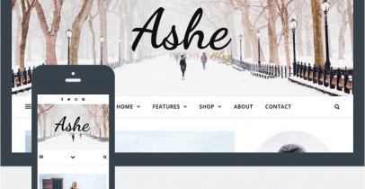 Ashe – 免费博客主题 WordPress主题
