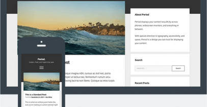 Period 一款免费的博客主题