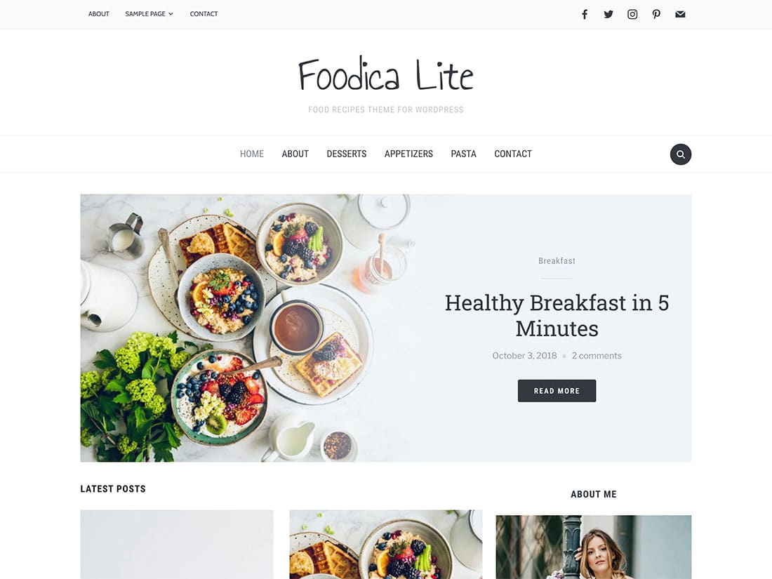 Foodica 一款适合美食烹饪的WordPress主题