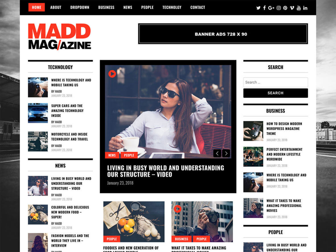 Madd Magazine 免费响应式WordPress杂志主题