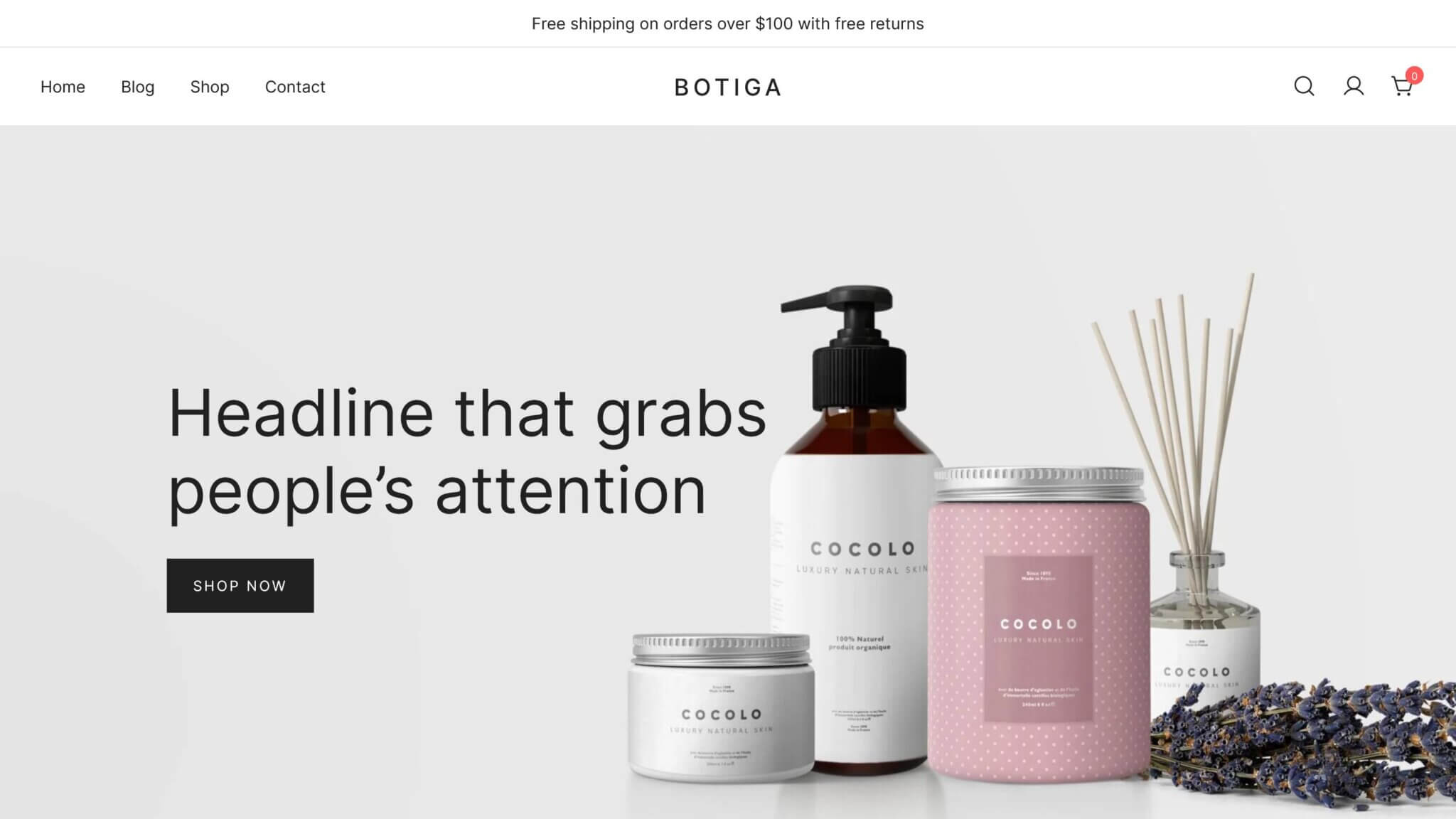 Botiga 轻量级WooCommerce主题