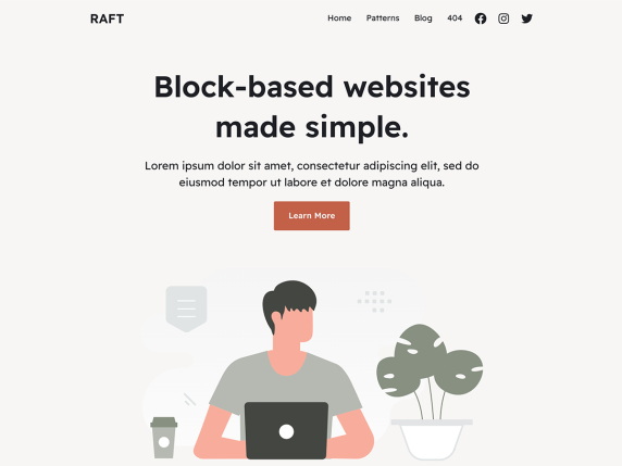 Raft 一个轻量级的WordPress免费主题