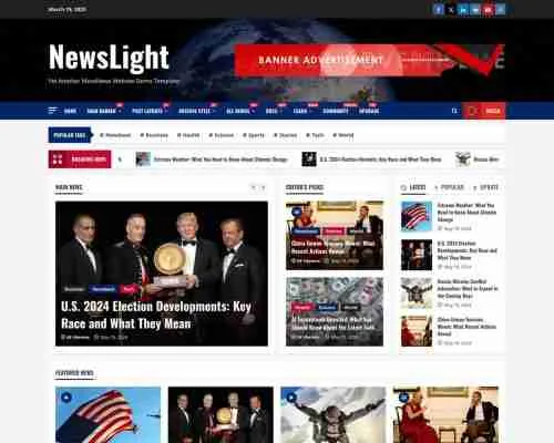 NewsLight 免费博客主题