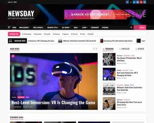 NewsDay  免费博客主题