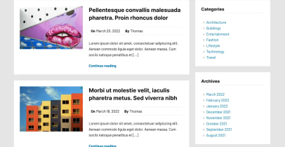 Charta 免费博客WordPress主题